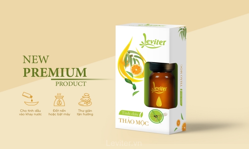 Tinh dầu Thảo Mộc Leviter - Khử mùi và lau vàn 10ml - Herbal Essential oil Leviter 10ml