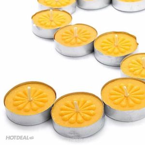 Nến tealight 100 viên màu vàng