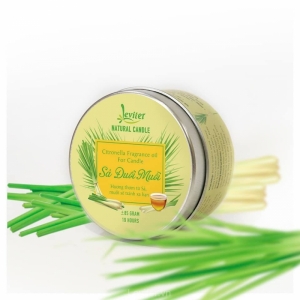 Nến thơm hộp thiếc Leviter tinh dầu sả citronella