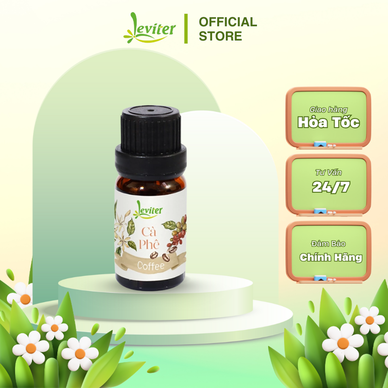 Tinh dầu Cà phê Leviter Ấn Độ 10ml - 100ml - Phương pháp chưng cất Extra CO2 Thanh lọc không khí